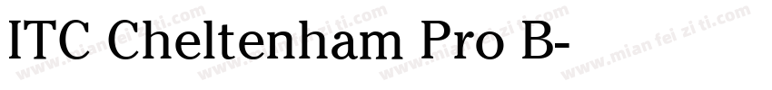ITC Cheltenham Pro B字体转换